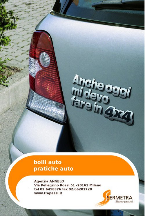 Anche oggi mi devo fare in 4X4
